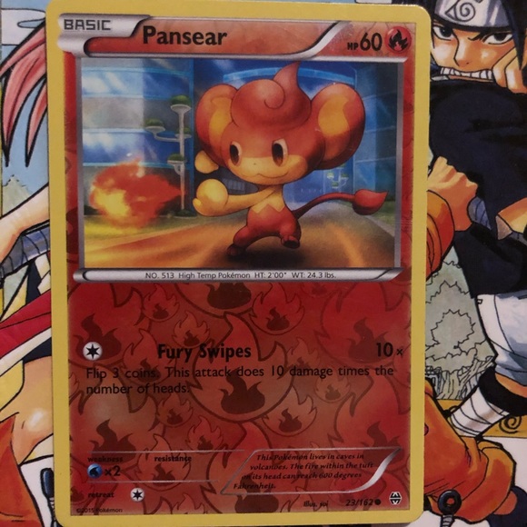 Toys | Pansear Reverse Holo 23162 Pokemon Card | Poshmark